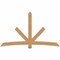 Ekena Millwork Alberta Smooth Timber Gable Bracket, Western Red Cedar, 96"W x 56"H x 1 1/2"D x 5 1/2"F, 14/12 Pitch GBW096X56X0206ALB00SWR - alternate 1